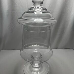 Glass Apothecary Jar with Lid - Clear
